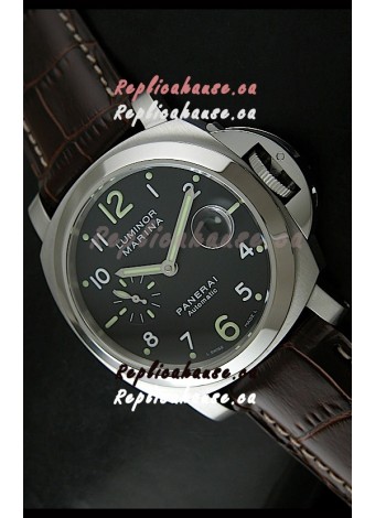 Panerai Luminor Marina PAM164 Swiss Automatic Replica Watch in Brown Strap - 1:1 Mirror Replica
