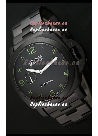 Panerai Luminor Marina Japanese Replica Watch in Green Markers