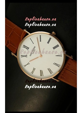 Patek Philippe Calatrava Ulta-Thin Japanese Replica Watch - 4MM Thick