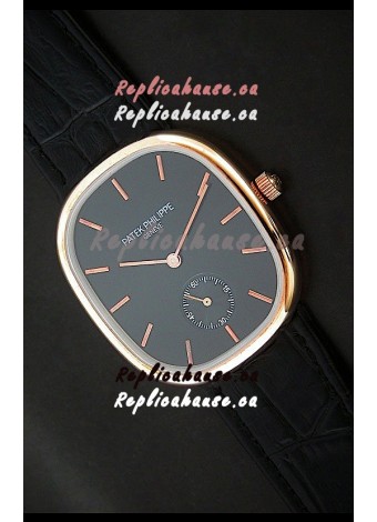 Patek Philippe Mens Golden Elipse Japanese Watch in Rose Gold
