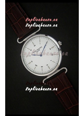 Patek Philippe Calatrava Japanese Quaartz Watch in Steel