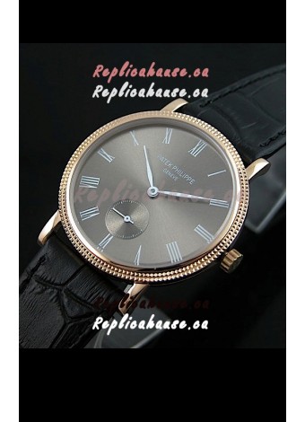 Patek Philippe Calatrava Japanese Mens Watch in Grey Dial