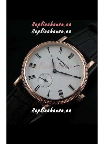 Patek Philippe Calatrava Japanese Mens Watch in Rose Gold