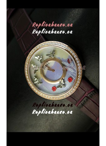 Piaget Altiplano Ultra-Thin Swiss Quartz Movement Ladies watch with Brown Strap