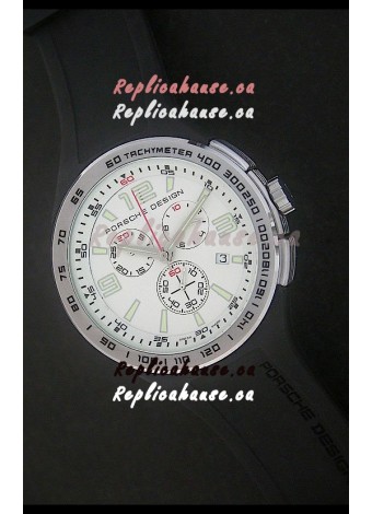 Porsche Design Flat Six P'6320 Japanese Watch in White Dial