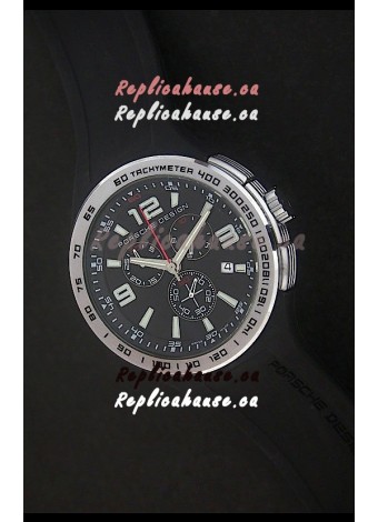 Porsche Design Flat Six P'6320 Japanese Watch in Black