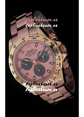Rolex Daytona Cosmograph Swiss Replica Rose Gold Watch 