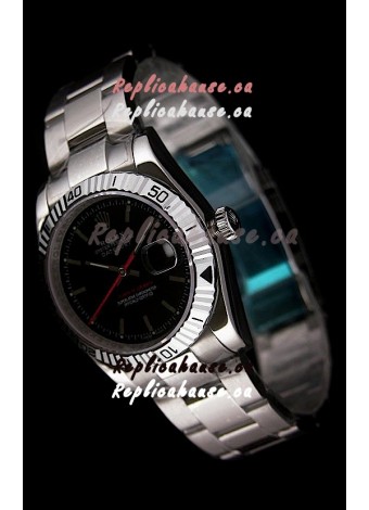 Rolex Datejust Turn O Graph Replica Watch in Black Dial
