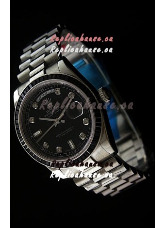 Rolex Day Date 2008 Japanese Replica Watch in Diamond Markers