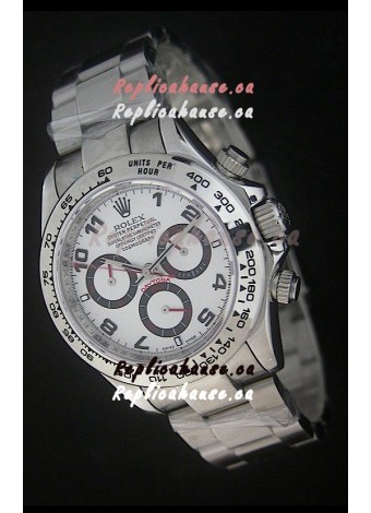 Rolex Daytona Cosmograph Swiss Replica Stainless Steel Watch 