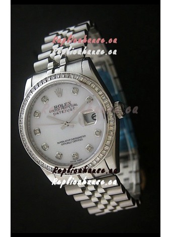 Rolex Datejust Japanese Replica Automatic Watch in White Dial