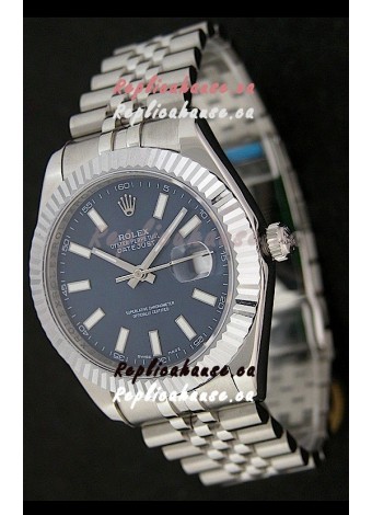 Rolex DateJust Swiss Replica Watch in Blue Dial