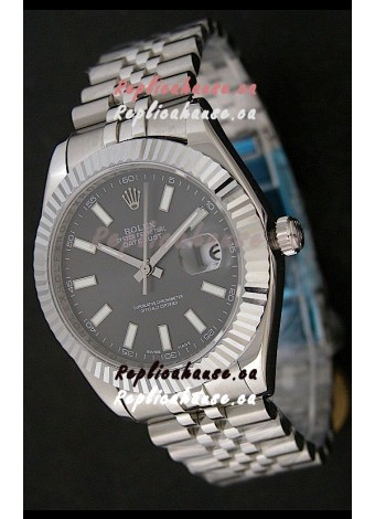 Rolex Datejust Swiss Replica Watch in Grey Dial