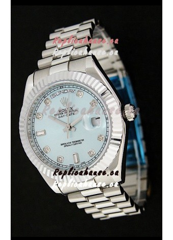 Rolex Oyster Perpetual Day Date Japanese Replica Watch in Light Green Dial