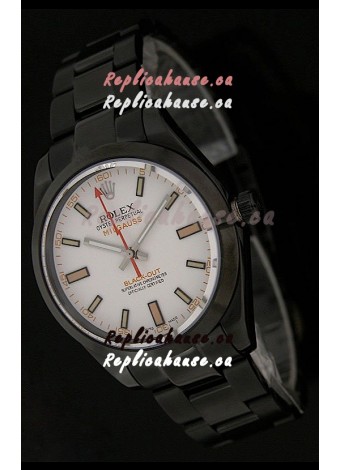 Rolex White Milgauss Black-Out Swiss Replica Watch
