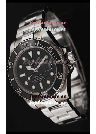 Rolex Submariner Swiss Replica Watch in Black Bezel - Ceramic Bezel Watch