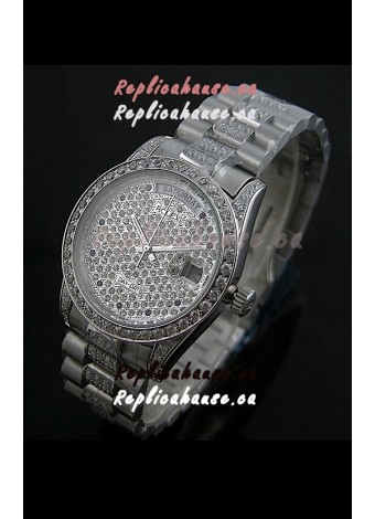 Rolex Day Date swiss Automatic Replica Watch in Diamonds Dial