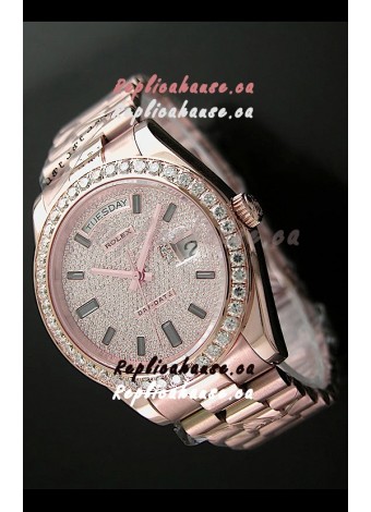 Rolex Day Date Japanese Automatic Rose Gold Watch