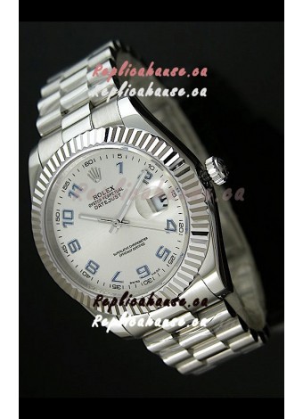 Rolex Replica Datejust Mens Swiss Watch in Arabic Numerals Dial - 41MM