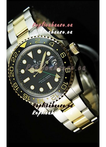Rolex GMT Masters II Two Tone Swiss Replica Watch - SuperLuminous Hour Markers