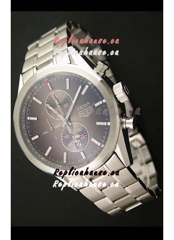Tag Heuer Carrera Quartz Japanese Replica Watch in Brown Dial