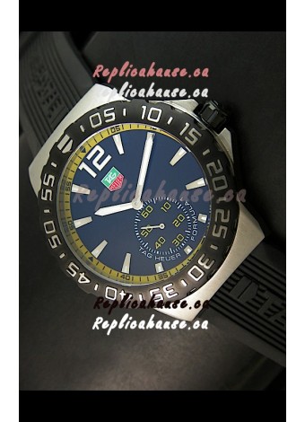 Tag Heuer Formula 1 Japanese Replica Watch in Quartz Movement - Yellow Dial Borders