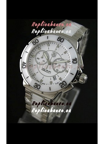Tag Heuer Formula 1 Chronograph Swiss Replica Ceramic Ladies Watch in Ceramic Bezel