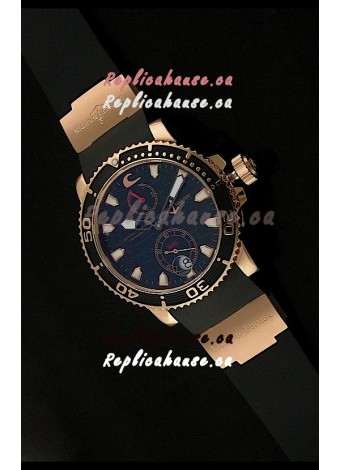Ulysse Nardin No.270 Swiss Watch in Black Wave Dial