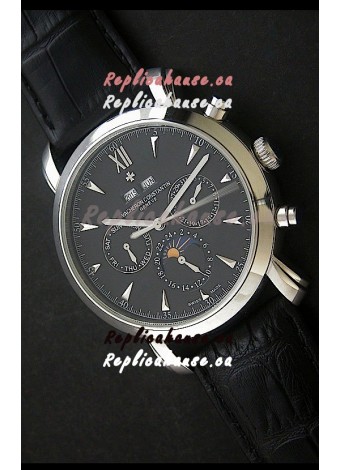 Vacheron Constantin Perpetual Calendar Japanese Watch in Black Dial