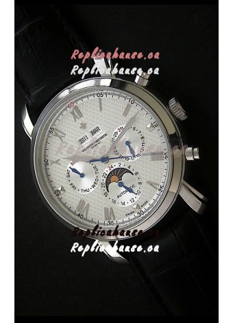 Vacheron Constantin Perpetual Calendar Japanese Watch in Silver