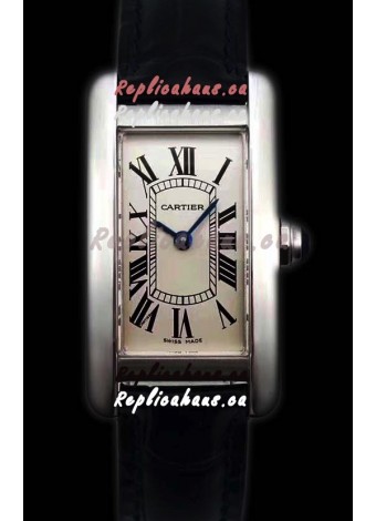 Cartier Tank Americaine Ladies Swiss Quartz Watch 1:1 Mirror Replica