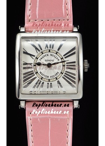Franck Muller Master Square Ladies Pink Strap 1:1 Mirror Replica Watch