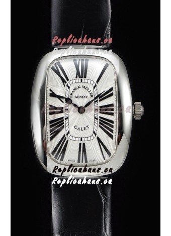 Franck Muller Galet Ladies Swiss Quartz Black Strap Watch