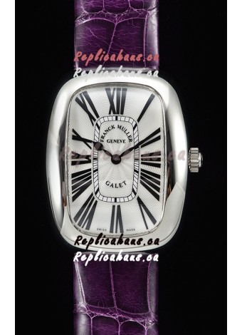Franck Muller Galet Ladies Swiss Quartz Purple Strap Watch
