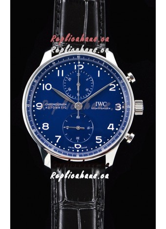 IWC Portuguese Chronograph Blue Dial 1:1 Mirror Swiss Watch 