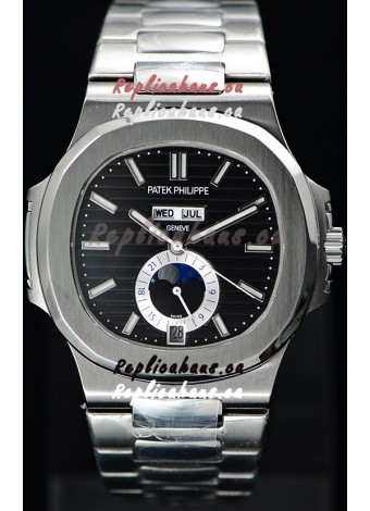 Patek Philippe Nautilus 5726A 1:1 Mirror Swiss Watch Black Dial