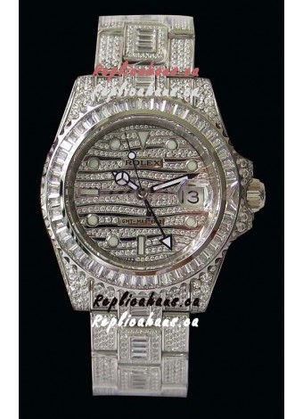 Rolex GMT Masters II Iced out Swiss Replica Watch 