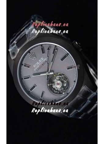 Rolex Milgauss LABELNOIR Tourbillon Swiss Replica Watch PVD Coated Case