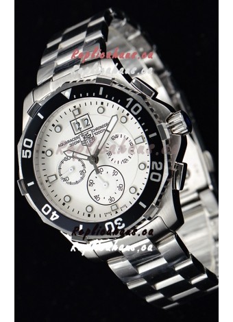 Tag Heuer Aquaracer Chronograph Swiss Quartz White Dial Watch 