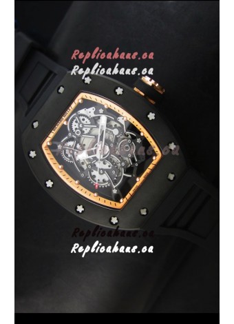 Richard Mille RM055 Bubba Watson Swiss Replica Watch in Golden Indexes
