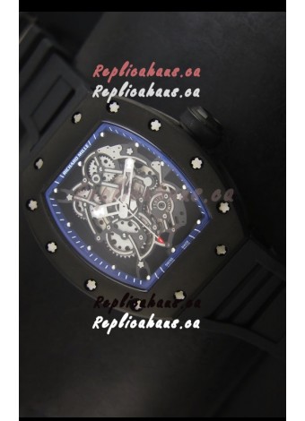 Richard Mille RM055 Bubba Watson Swiss Replica Watch in Blue Indexes