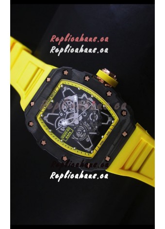 Richard Mille RM35-01 Rafael Nadal Edition Swiss Replica Watch in Yellow Indexes