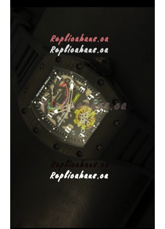 Richard Mille RM036 Jean Todt Forged Carbon Bezel Titanium Watch - All Black Edition