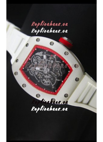 Richard Mille RM055 Bubba Watson Swiss Replica Watch in White