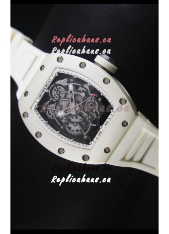 Richard Mille RM055 Bubba Watson Swiss Replica Watch in White