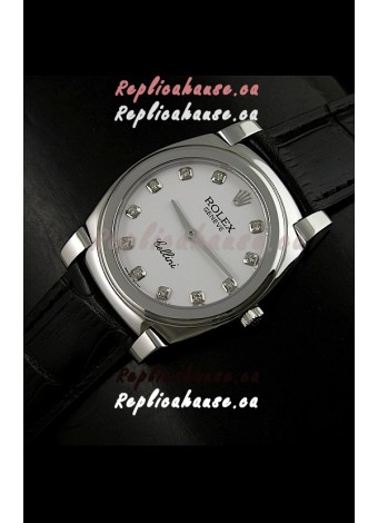 Rolex Cellini Japanese Replica Watch with Diamond Hour Markers