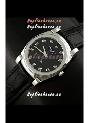 Rolex Cellini Japanese Replica Steel Watch in Numeral Markers