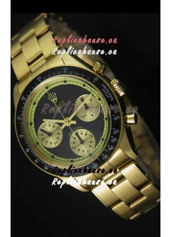 Rolex Daytona 6263 Cosmograph Black Dial in Gold Case