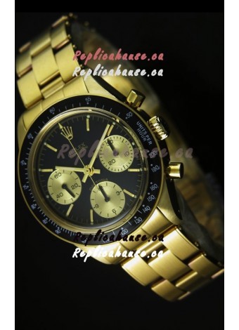Rolex Daytona 6263 Cosmograph Black Dial in Gold Case