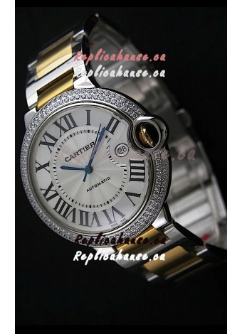 Cartier Ballon Bleu Swiss Replica Automatic Watch in White Dial